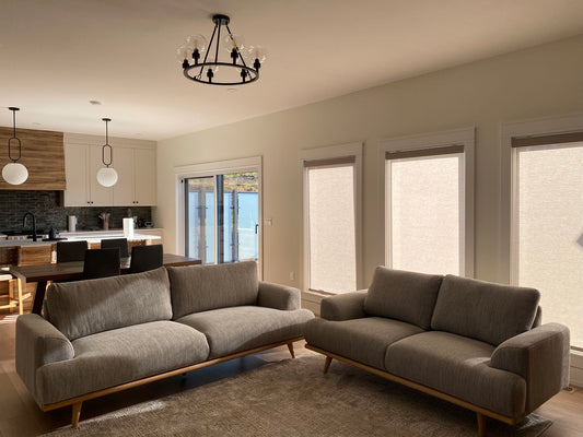 Carmel Crescent Project (Part 1): Custom Roller Shades and Zebra Blinds in Modern Design | MIFU Decor