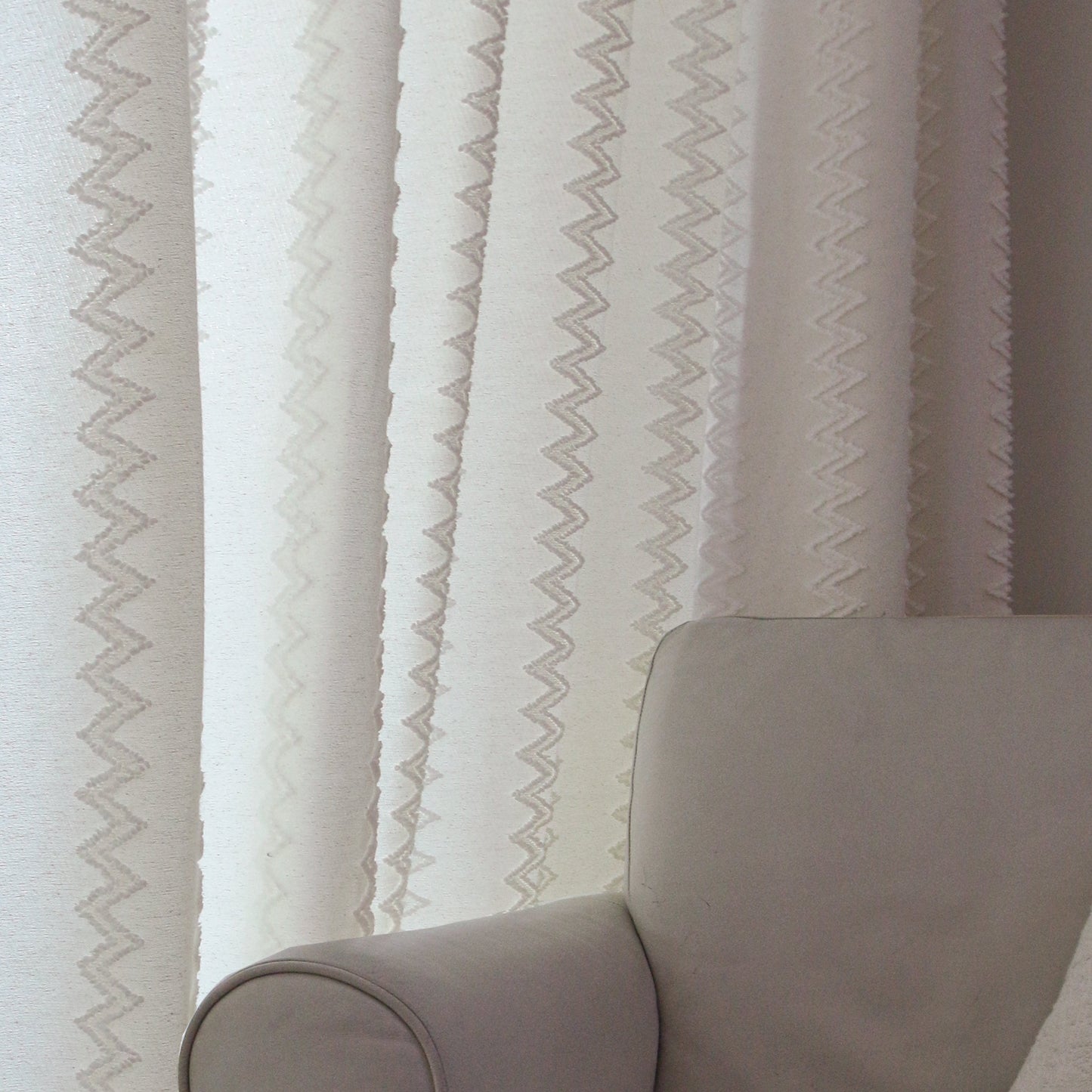 Custom Eugénie Jacquard Light-Filtering Curtains / Drapes | MIFU Decor