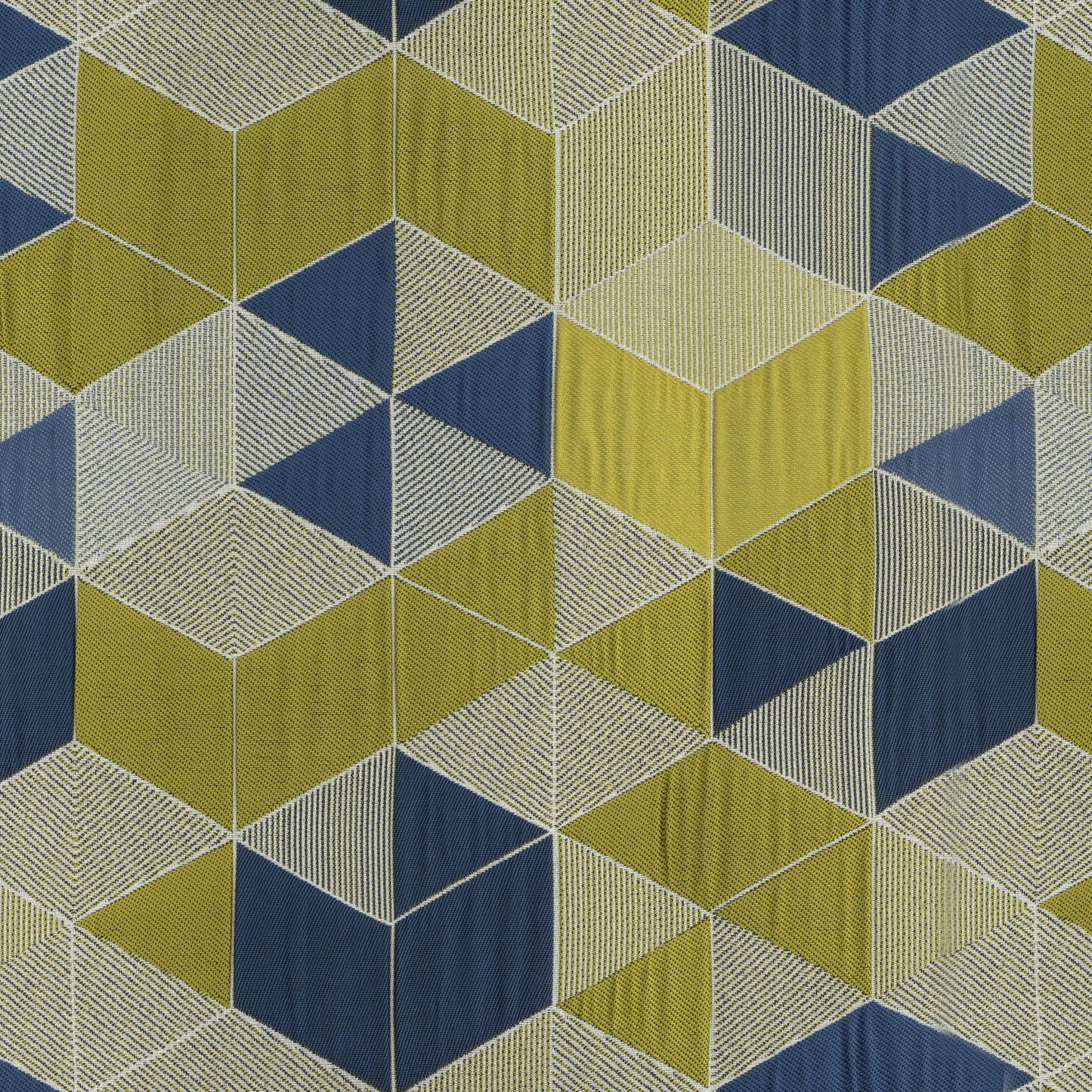 Custom Lemon Geometric Jacquard Roman Shades | MIFU Decor