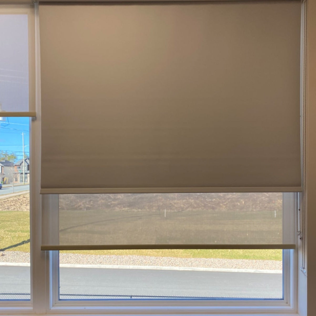 Absolute Blackout Roller Shades / Blinds – Fire Retardant Sunscreen Fabric | MIFU Decor