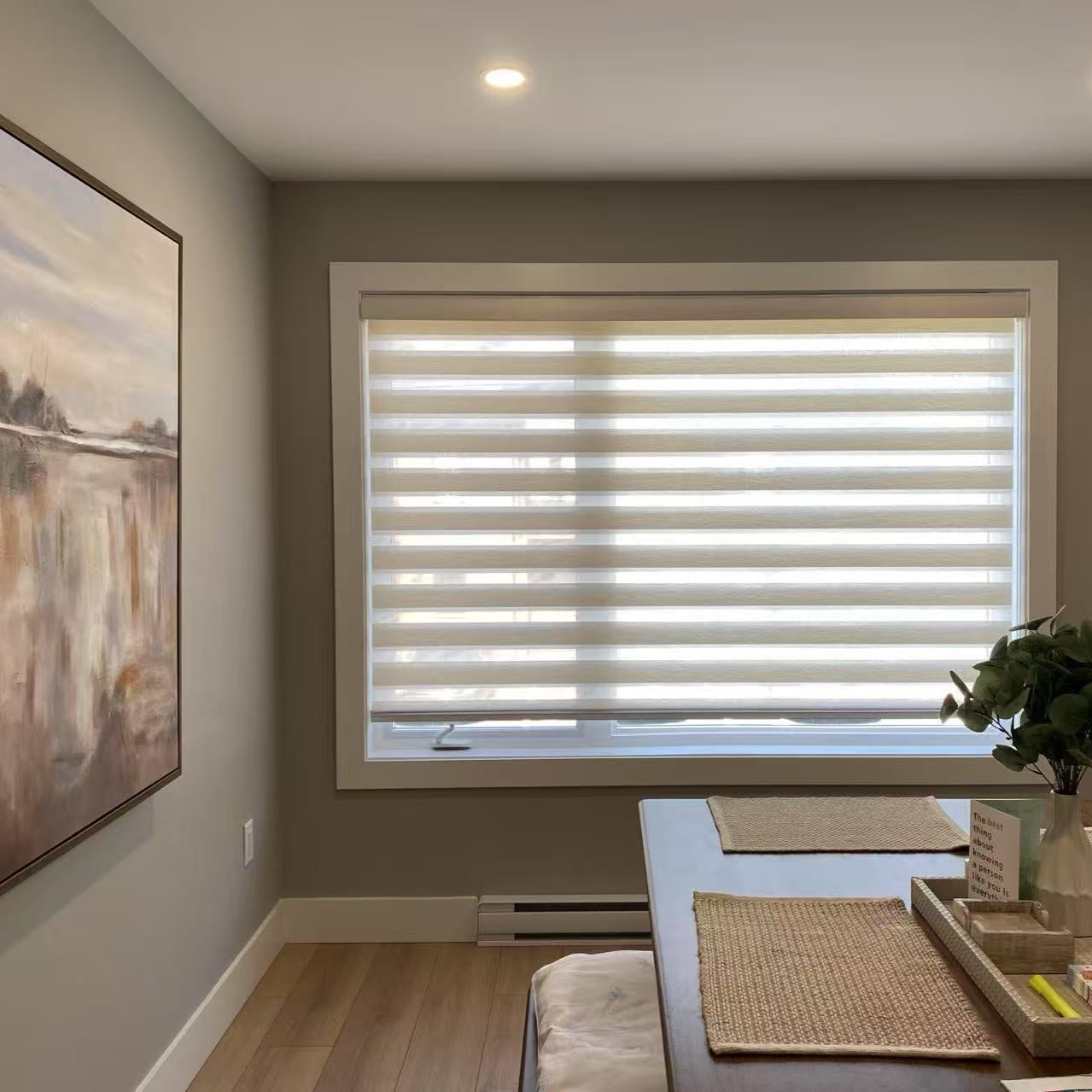 Premium Textured Light Filtering Zebra Blinds