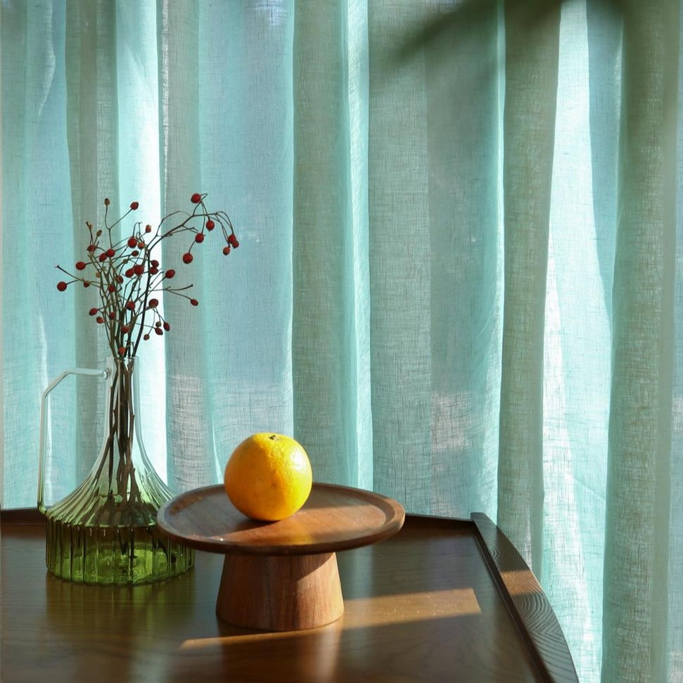 Custom Èze 100% Organic Linen Sheer Curtains / Drapes | MIFU Decor