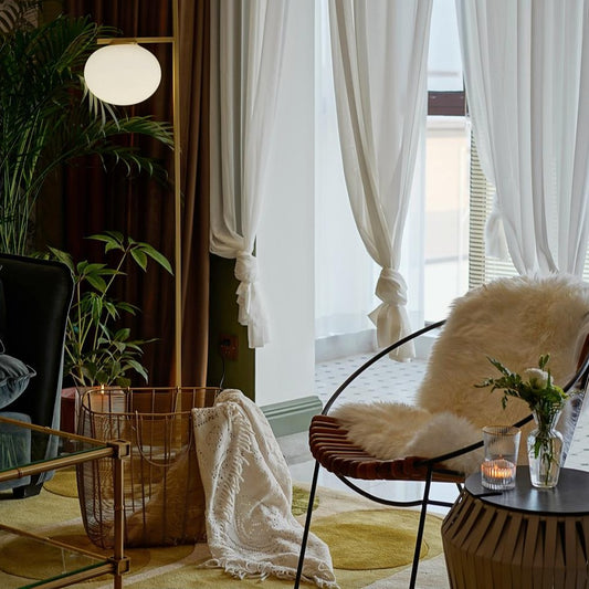 Custom Vienna Solid Yarn-dyed Sheer Curtains / Drapes | MIFU Decor