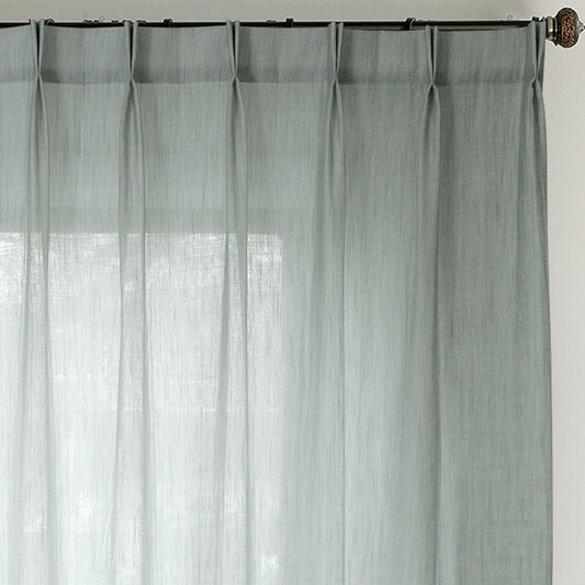 Custom Walden Double Gauze Yarn-dyed Sheer Curtains / Drapes | MIFU Decor