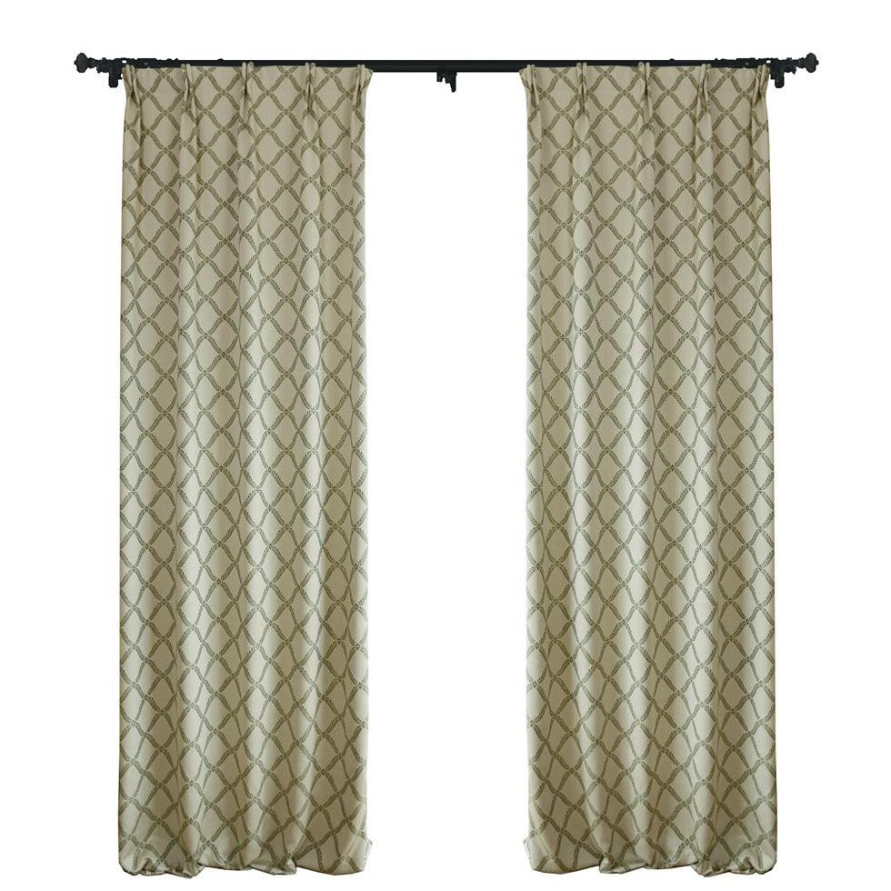 Peace Double-sided Jacquard Room Darkening Curtains/Drapes