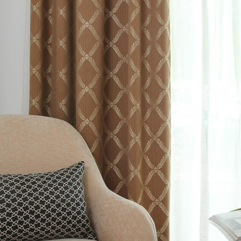 Peace Double-sided Jacquard Room Darkening Curtains/Drapes