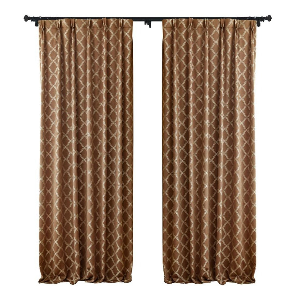 Peace Double-sided Jacquard Room Darkening Curtains/Drapes