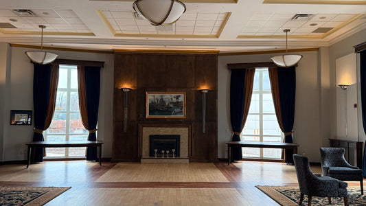 Fire-Retardant Custom Drapery Installation in Halifax – Government Facility Ballroom Project