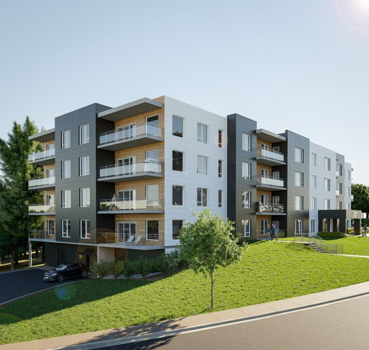 Elation Suites Apartment Building: Full-Wrap Roller Shades for Modern Luxury | MIFU Decor