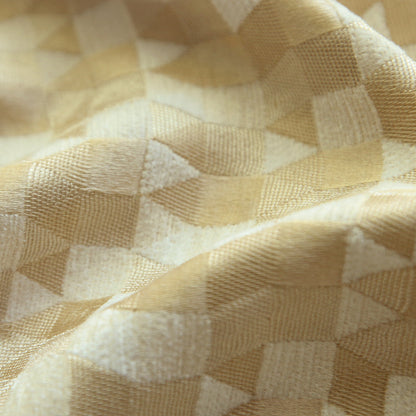 Custom Prism Geometric Jacquard Roman Shades | MIFU Decor