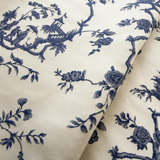 Tranquil Terrace Double-Sided Jacquard Roman Shades