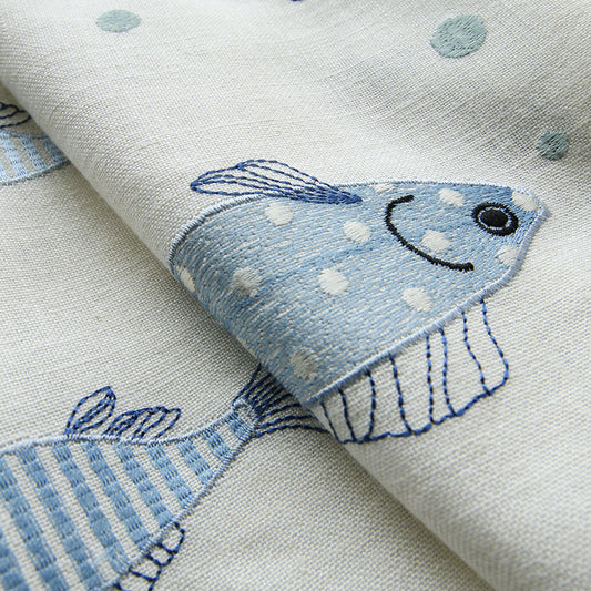 Nemo Kid's Embroidered Roman Shades
