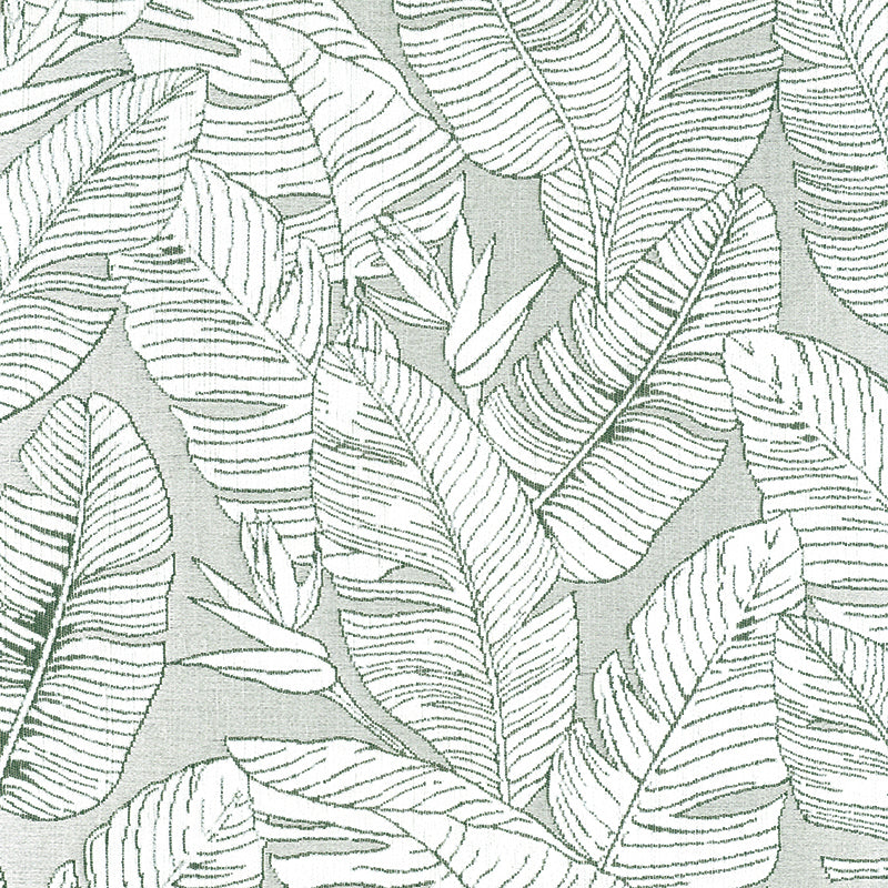 Custom Jungle Floral Jacquard Roman Shades | MIFU Decor
