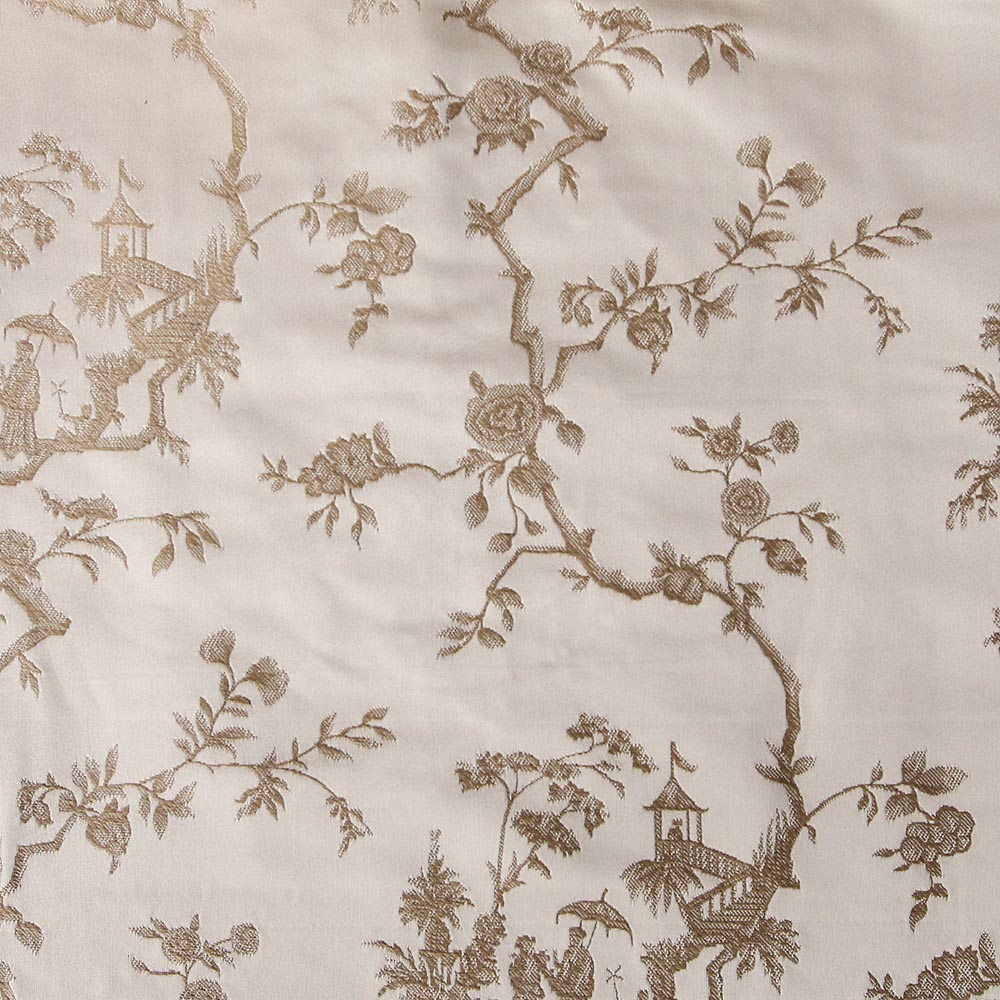 Custom Tranquil Terrace Double-Sided Jacquard Roman Shades | MIFU Decor