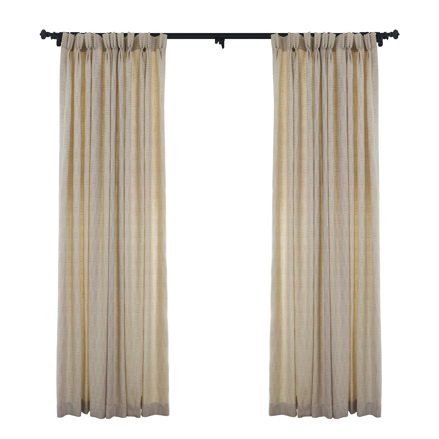 Custom Soluna Jacquard Room Darkening Curtains / Drapes | MIFU Decor
