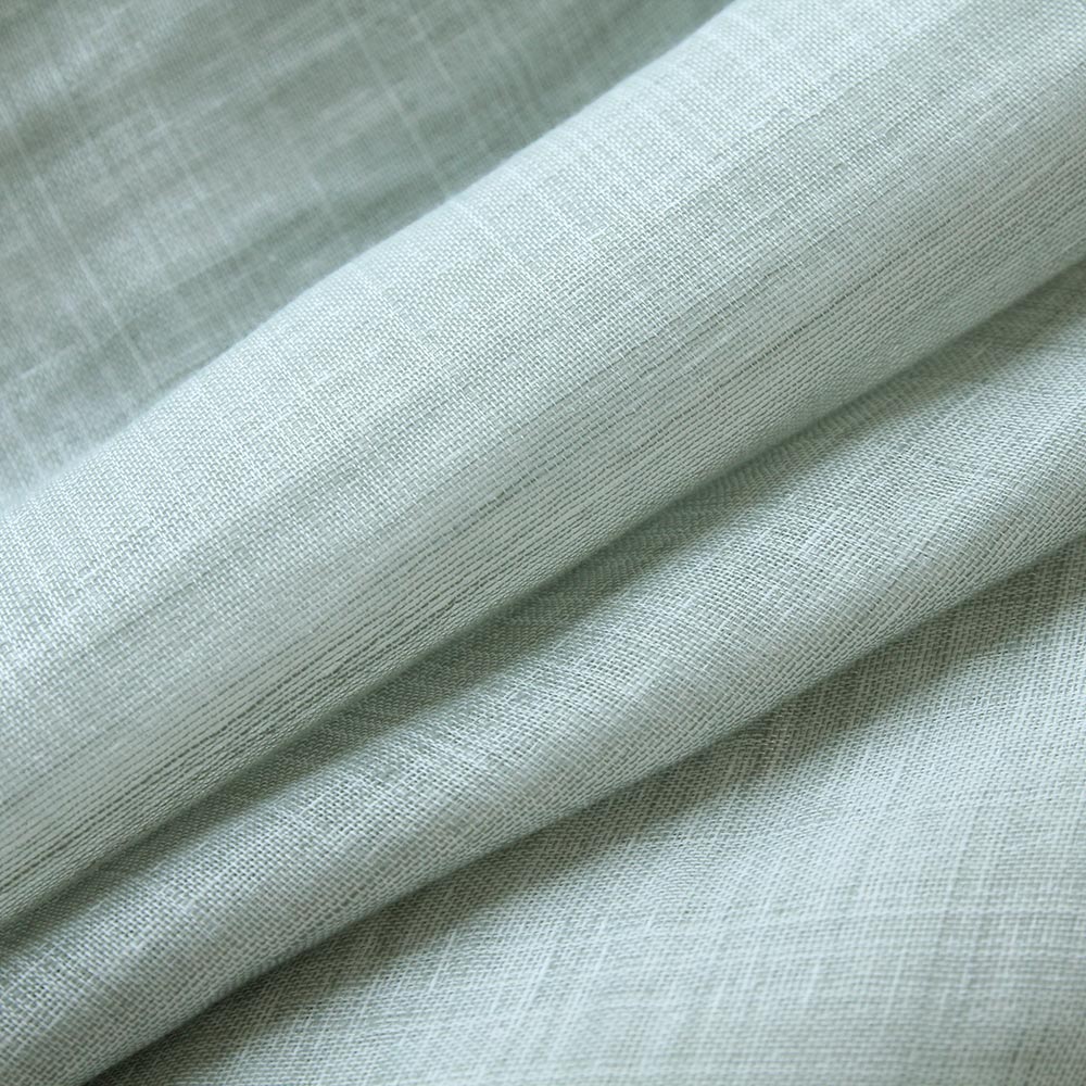 Custom Walden Double Gauze Yarn-Dyed Roman Shades | MIFU Decor