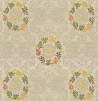 Wreath Floral Jacquard Roman Shades
