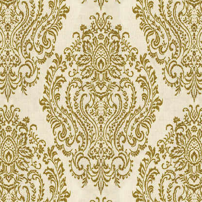 Damask Cotton-Linen Floral Print Roman Shades