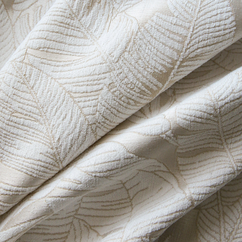 Custom Jungle Floral Jacquard Roman Shades | MIFU Decor