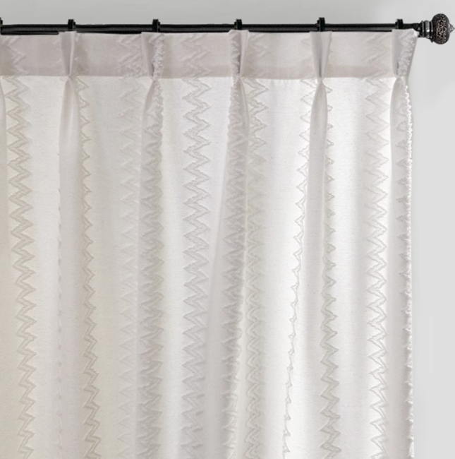 Custom Eugénie Jacquard Light-Filtering Curtains / Drapes | MIFU Decor