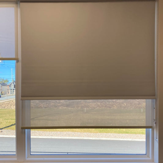 Absolute Blackout Fire Retardant Sunscreen Roller Shades