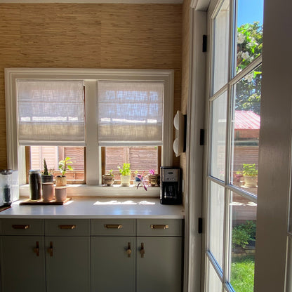 Linen Textured Light Filtering Roman Shades