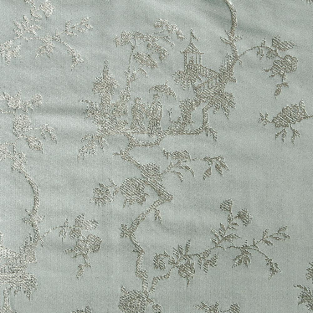 Custom Tranquil Terrace Double-Sided Jacquard Roman Shades | MIFU Decor