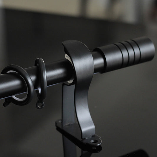 28mm Minimalist Black Window Curtain Rods