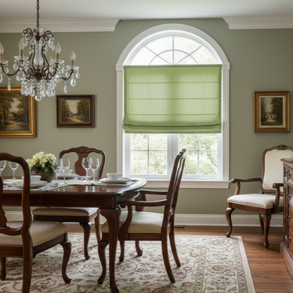 Custom Èze 100% Organic Linen Roman Shades | MIFU Decor
