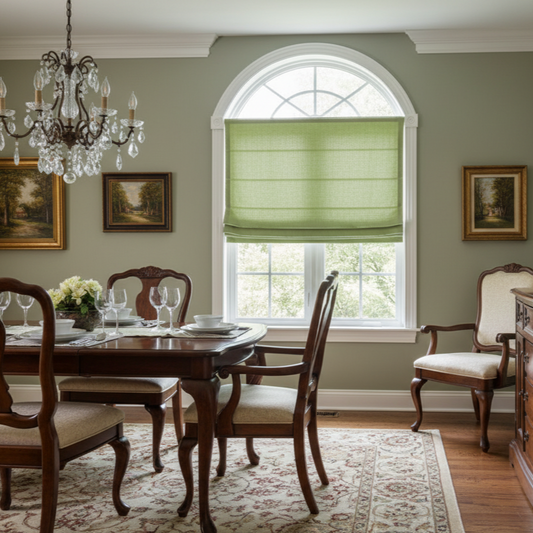 Custom Èze 100% Organic Linen Roman Shades | MIFU Decor